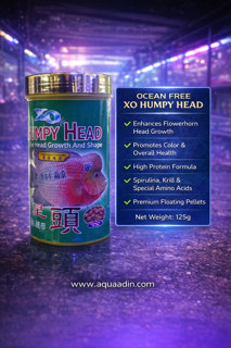 غذای فلاورهورن Ocean Free Humpy Head – تقویت هد و رنگ ماهی (Humpy Head Growth & Shape)