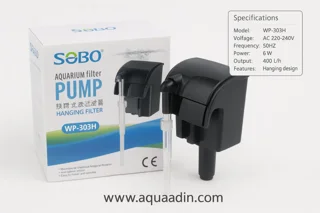 فیلترهنگان آکواریوم SOBO مدل WP-303H | تصفیه قوی و کم‌صدا